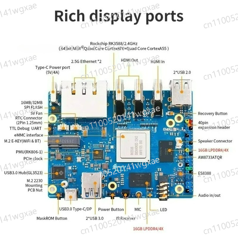 Orange Pi 5 Plus 32GB RAM RK35 - огляд і ціна Orange Pi 5 Plus 32Gb